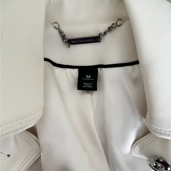 White House Black Market White Coat - Picture 6 of 7